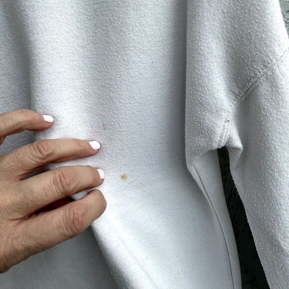 🌴 Zoe + Liv White NASA Rocket Crewneck Sweatshirt Medium - Picture 7 of 10